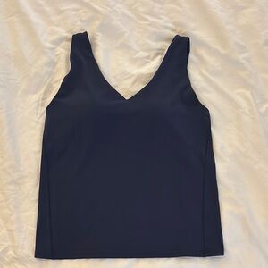 Uniqlo Airism Stylish Navy Sleeveless Top